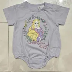 新品　ディズニー　ラプンツェル　半袖ロンパース【80】綿100%