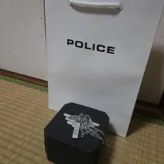 POLICE ネックレス プレート型 シルバーカラー