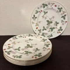 超美品】ウェッジウッド ワイルドストロベリー プレート17.5cm バラ