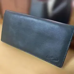 【美品】CROCODILE クロコダイル 本革 長財布 ブラックのサムネイル