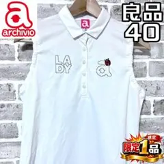 archivio アルチビオ ノースリーブ ポロシャツ 40 - メルカリ