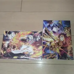 鬼滅の刃　映画特典　第三弾　胡蝶しのぶ童磨　＋煉獄杏寿郎猗窩座（無限列車編）