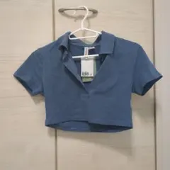 H&M　襟付きクロップドトップスのサムネイル