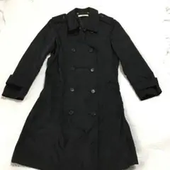 ★ Prada プラダ トレンチコート 46 美品 ネイビー これほど美しさに自信がもてるトレンチとは、滅多に出合えない