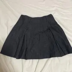 新品 デニム フレアスカート フリーサイズ