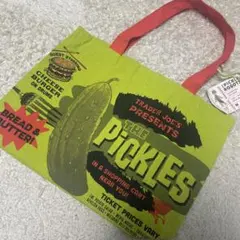 タグ付未使用品☆TRADER JOE'S ピクルス柄 エコバッグ トートバッグ