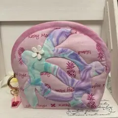 ハワイアンキルトポーチ・ハンドメイド・ホヌ