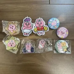 【新品未使用】おぱんちゅうさぎキーホルダー・バッジセット