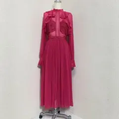 A-56. 【極美品】Self-portrai シフォンラッフルミディドレスのサムネイル