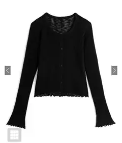 GRL シアーメロウリブカーディガン at2520