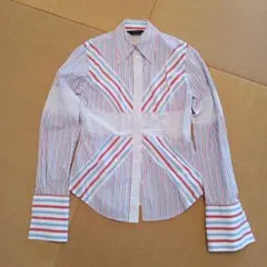 Paul Smith BLACK ストライプ 長袖シャツ サイズ40のサムネイル