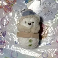 シークレット・オブ・スノーウィーデイ ぬいぐるみチャーム 雪だるま ダッフィー