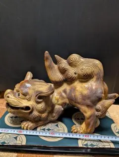 備前焼 狛犬 獅子 縁起物 - メルカリ