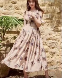 Her lip to Secret Garden Midi Dress - メルカリ