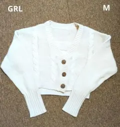 グレイル　クロップド丈 カーディガンXキャミソール ニットアンサンブル