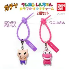 ガチャ クレヨンしんちゃん カラフルマルチチャーム 2個セット