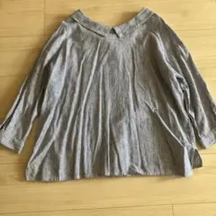 SM2 サマンサ ストライプ柄 七分袖シャツ ブラウス　前後着　美品