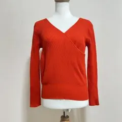 ESTNATION リブニット オレンジ カシュクール風 エストネーション 綿のサムネイル