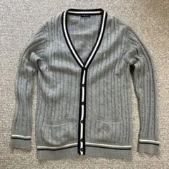Eastboy Venus グレー Vネック カーディガン