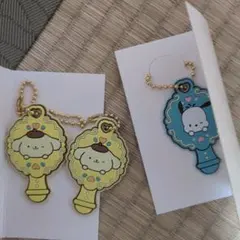 ポムポムプリン ポチャッコ アクリルキーホルダー4個セット