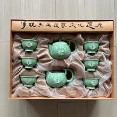 値下げしました！中国茶器セット 陶器製 急須と茶碗6個
