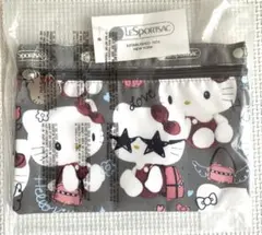 新品　レスポートサック　ハローキティ　サンリオ　　フラットポーチ