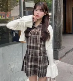 【新品未使用タグ付き】OLIVE des OLIVE ベルスリーブリボンボレロ