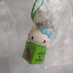 平成レトロ ユージン キャラポット ハローキティ アップルストラップ