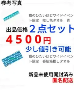 希少 猫ひた ９周年 グッズ タオルセット 箱推しタオル マフラータオル 希少 猫ひた 9周年 グッズ タオルセット 箱推しタオル マフラータオル