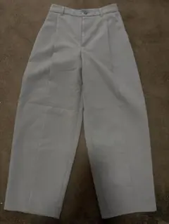 GU ブラッシュドワイドテーパードパンツQ オリーブ