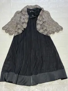 結婚式 お呼ばれ 二次会 パーティ　ワンピース・ボレロ2点セット　9号サイズ