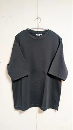 UNIQLO - エアリズムコットンオーバーサイズTシャツ/5分袖