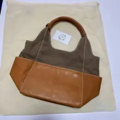 ズッケロ　キャンバス×レザー コンビトートバッグ