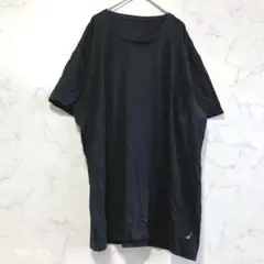 NAUTICA 半袖Tシャツ ロゴプリント ワンポイント ブラック 黒 XLのサムネイル