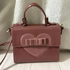 2way ショルダーバッグ　ハンドバッグ　モーヴピンクのサムネイル
