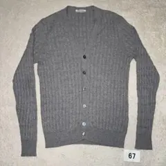 67 美品　グランサッソ　Gran Sasso カーディガン　グレー　48 Lのサムネイル