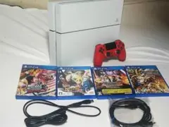 PS4 　本体　グレイシャー・ホワイトCUH-1200A　コントローラー ソフト