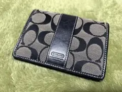 COACH シグネチャー 二つ折り財布 ブラック
