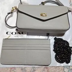 美品です！COACH ショルダーバッグ グレー