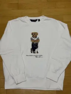 ポロベア　スウェット　トレーナー Lホワイト
