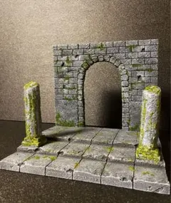 ジオラマベース 遺跡 神殿 廃墟 ディスプレイ ガチャ ドラクエ No.25