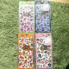 プチドロップステッカー ディズニー 4枚セット プリンセス ヴィランズ プー