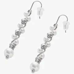 ピアス ブライダル パール ジルコニア