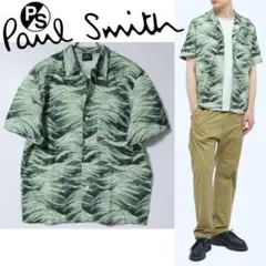 未使用新品 PS Paul Smith ストーム・バケーションシャツ L 緑のサムネイル