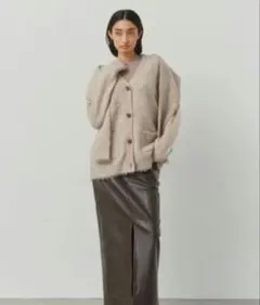 ALEXIA STAM ダブルスリーブシャギーカーデのサムネイル