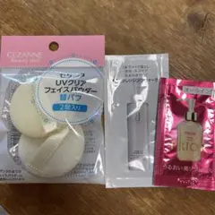 セザンヌ　UVクリアフェイスパウダー　替パフ　4個のサムネイル