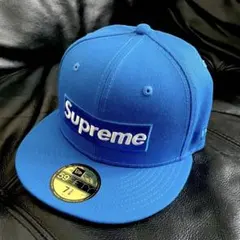 Supreme ベースボールキャップ 青 7 3/8 58.7cm