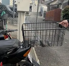 【美品】中型 ブラック 自転車用バスケット　（ウバック入ります❗️）