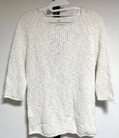 【ZARA】ざっくり編みホワイトニット