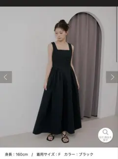 新品・完売品】NOBLE デニムライクツイルバッククロスワンピース